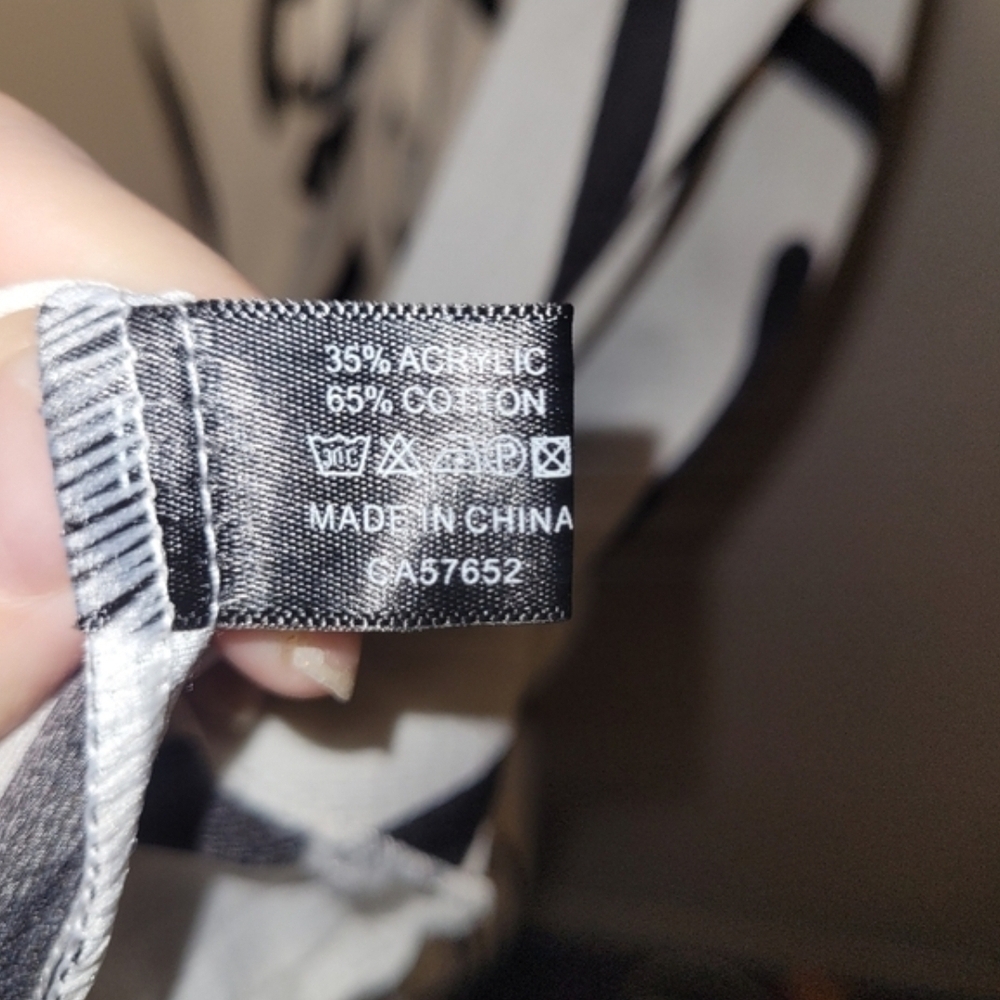 Cherie Bliss Abstract Black White Midi Dress Zip Front Office L - Picture 6 of 7